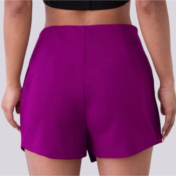 Fuschia Split Skorts- Skirt Shorts- L (smaller fit) - Picture 7 of 16